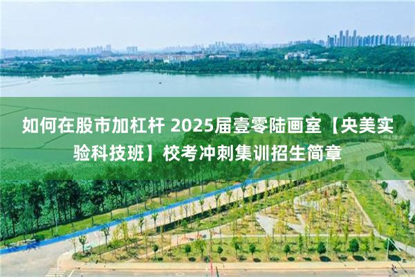 如何在股市加杠杆 2025届壹零陆画室【央美实验科技班】校考冲刺集训招生简章